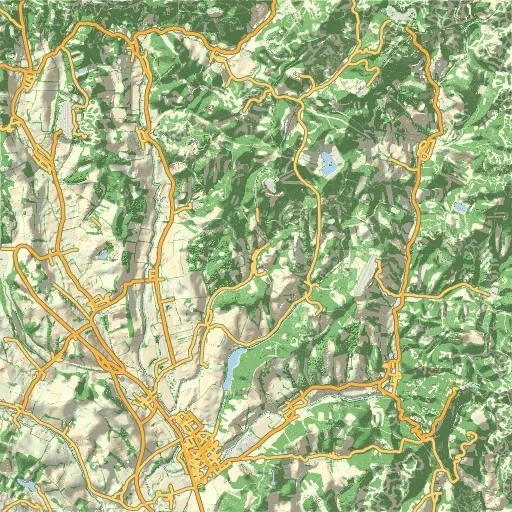 Topographic map of Banov