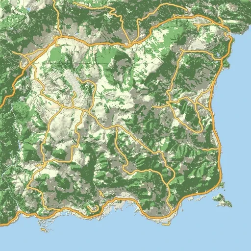 Topographic map of Chernarus