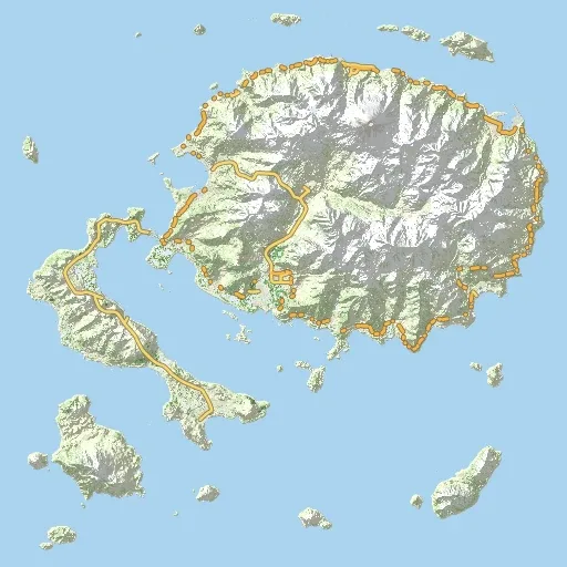Topographic map of Sakhal
